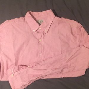 J Crew Men’s Striped Oxford  L